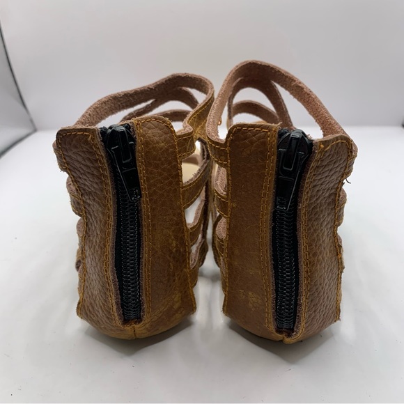 Monkey Feet USA MF Mommy Size 37 Brown Sandals Straps Gladiator New US 6-6.5 - Picture 4 of 6